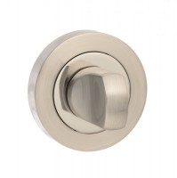 Mediterranean Bathroom Turn & Release M-WC-SN/NP Satin Nickel / Polished Nickel 13.77